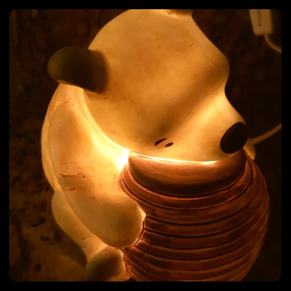 VINTAGE WINNIE THE POOH BEAR NIGHT LIGHT LAMP 90'S